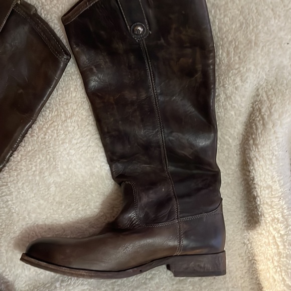 Frye Melissa Button Pull On Riding Boots - Style 77167 6.5size - Picture 3 of 11